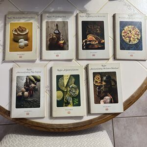 Lot of 7 Time Life Books Foods of the World Spiral-Bound Cookbooks Spain France